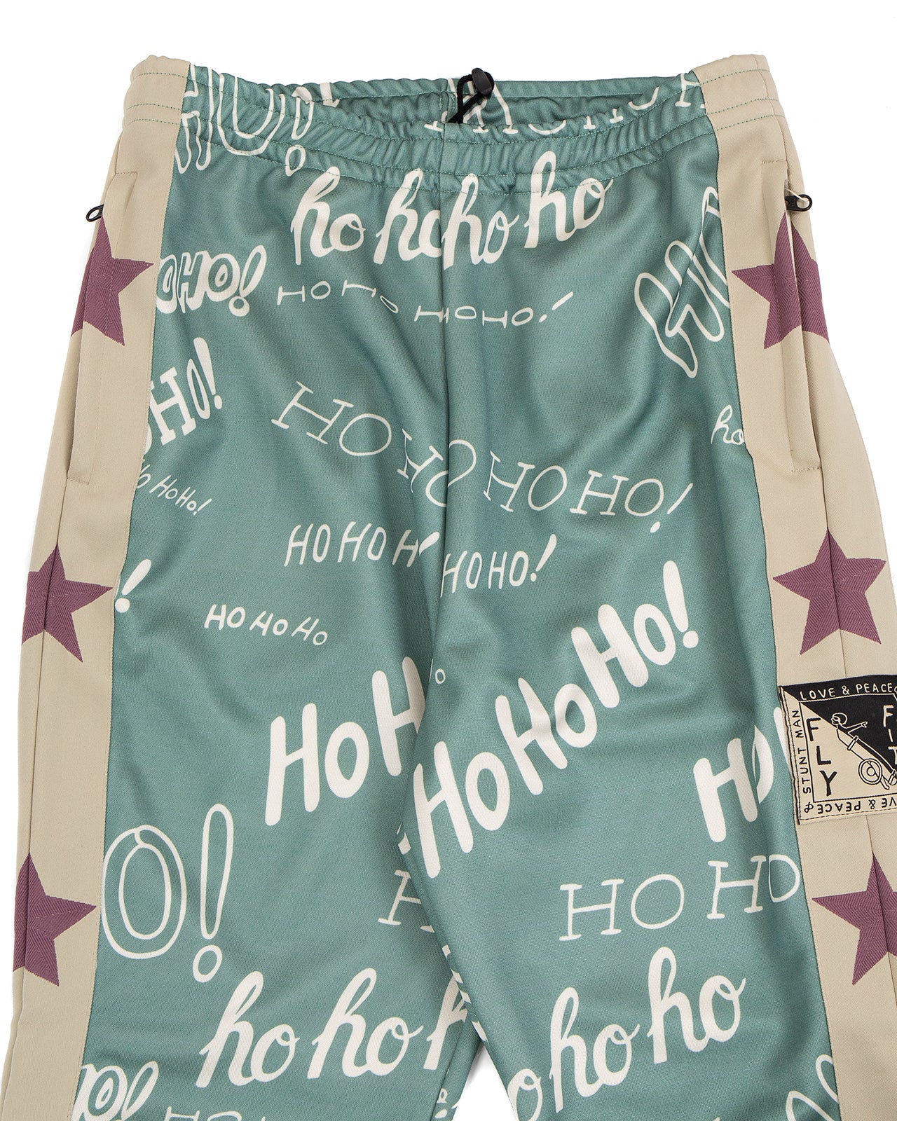 Kapital Smooth Jersey HO-HO-HO Track Pants, Green - Image 4
