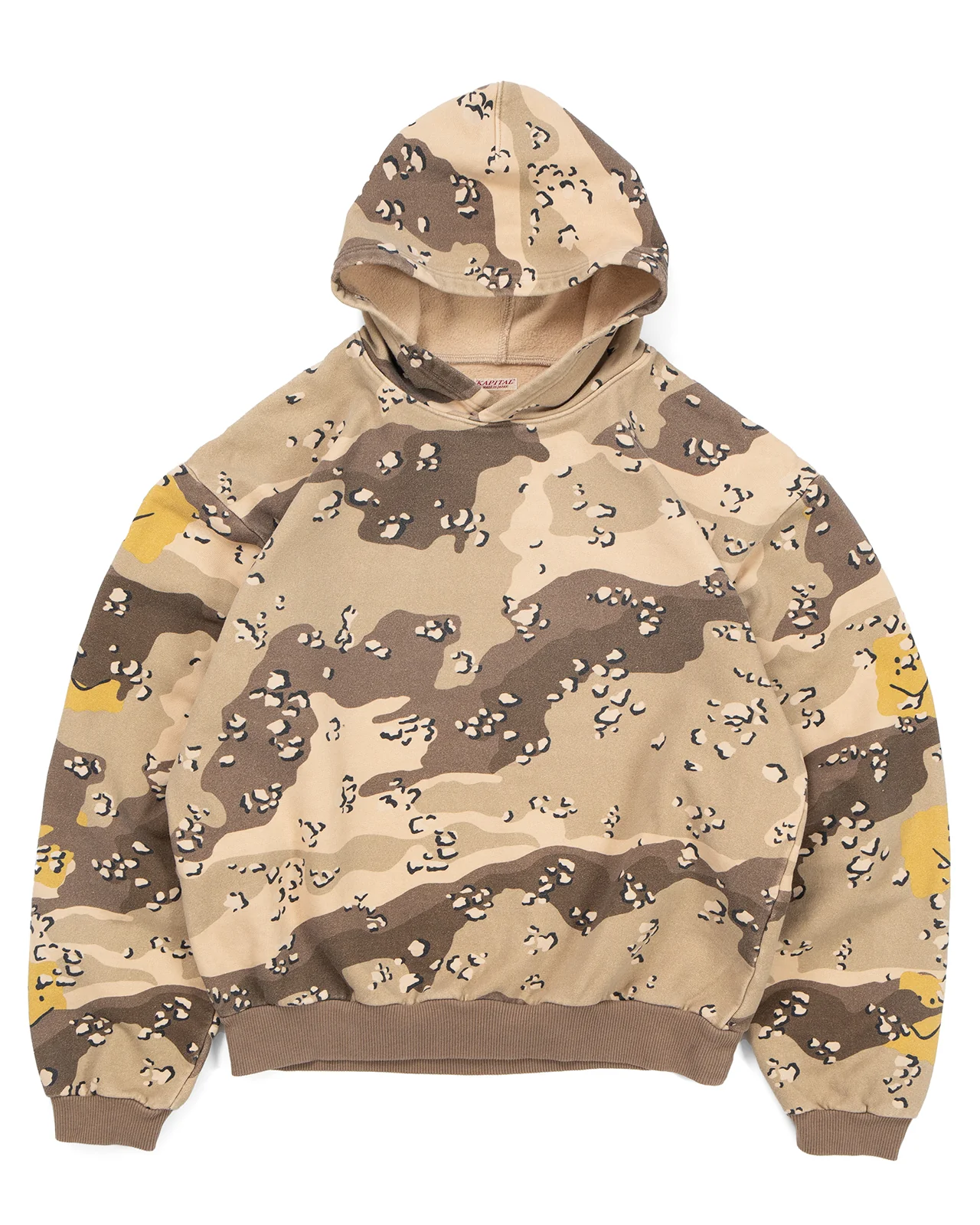 Kapital Sweat Knit Peckish Choco-Chip Camo Hoodie