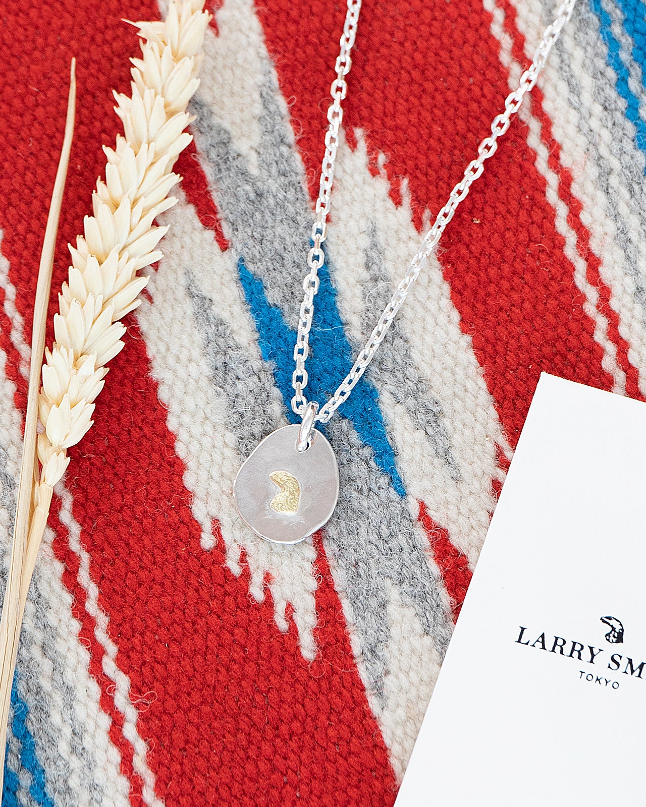 Larry Smith Eagle Head Pendant, 18K Gold Accent - Image 4