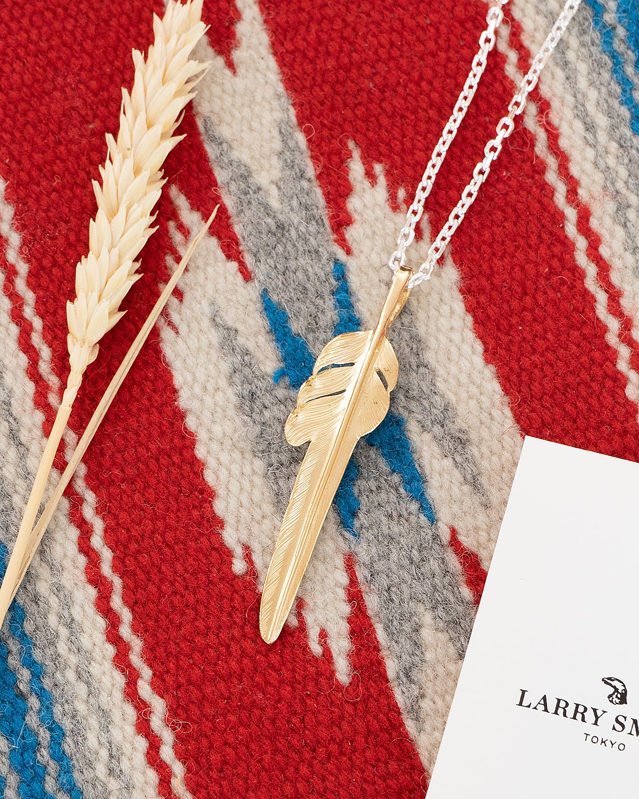 Larry Smith 18K Gold Kazekiri Feather, Large (Right) - Image 3