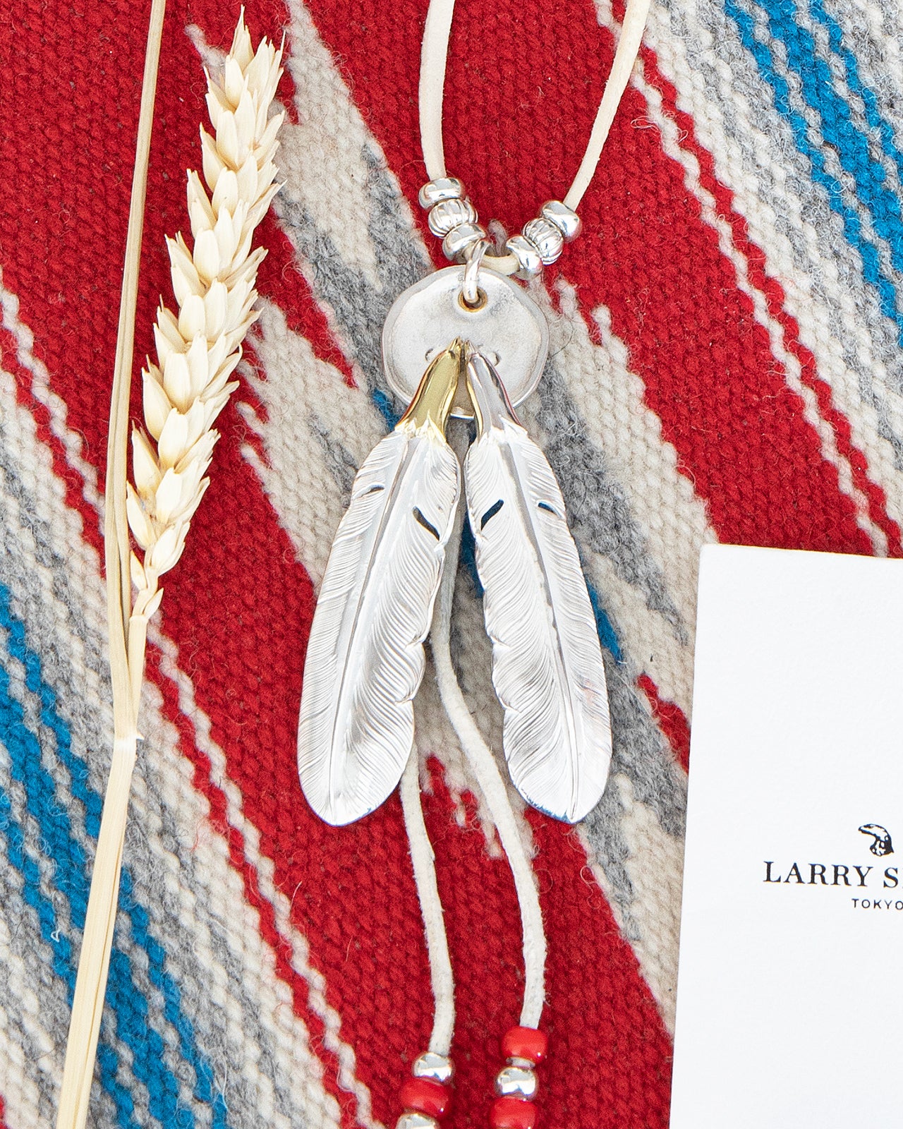 Larry Smith Double Feather Necklace Combination - Image 4