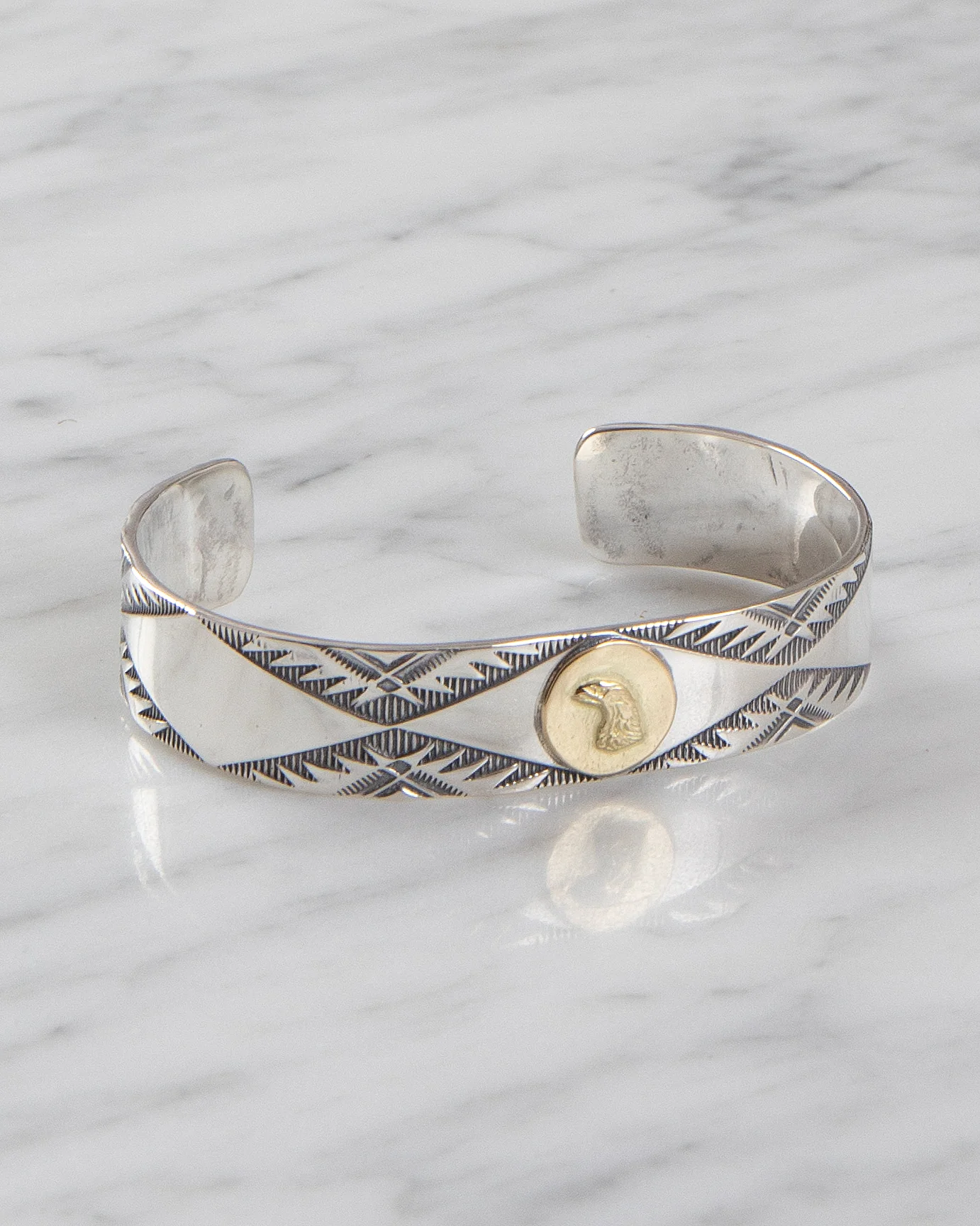 Larry Smith Eagle Head Bracelet - Image 2