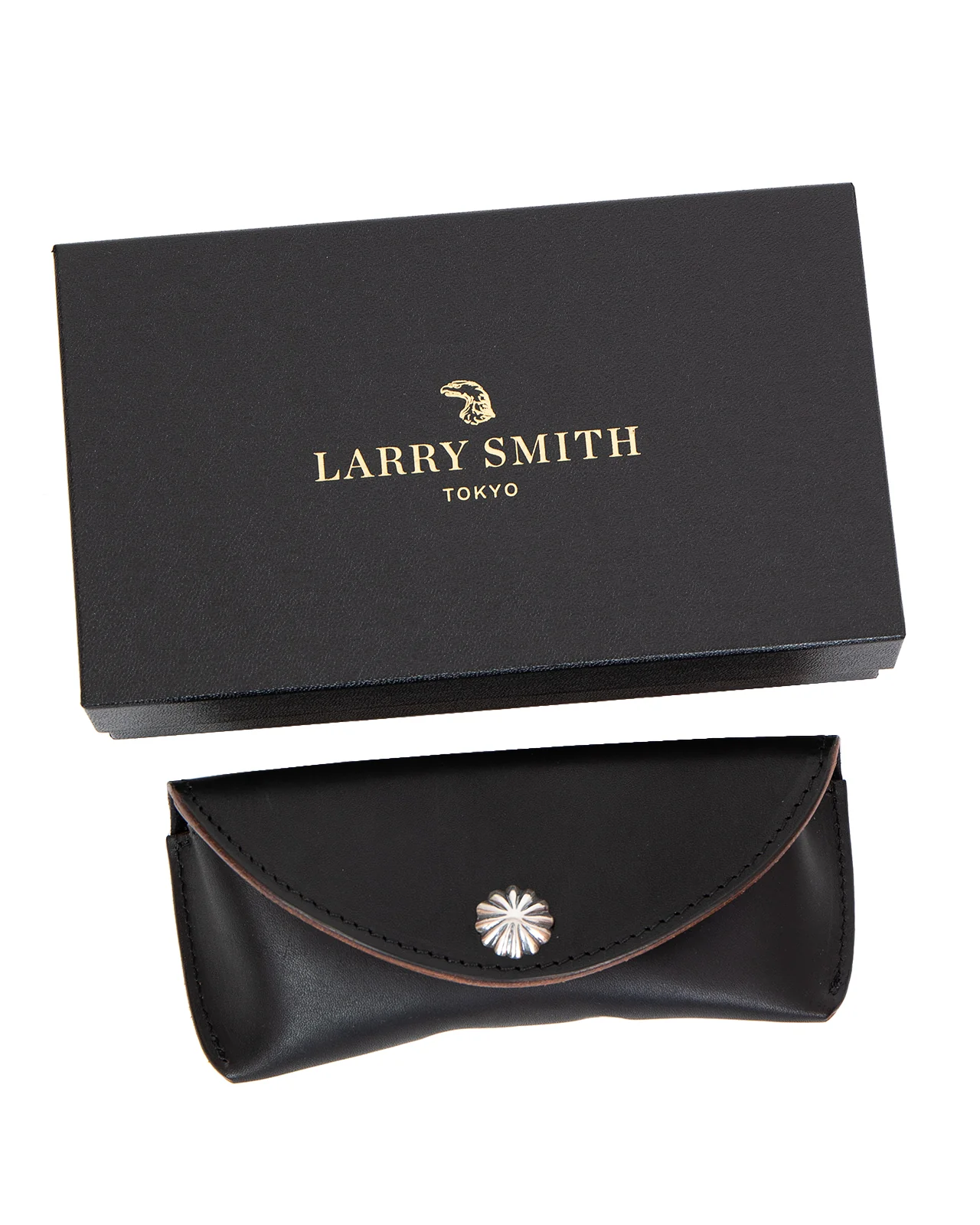 Larry Smith Glasses Leather Case, Black - Image 3