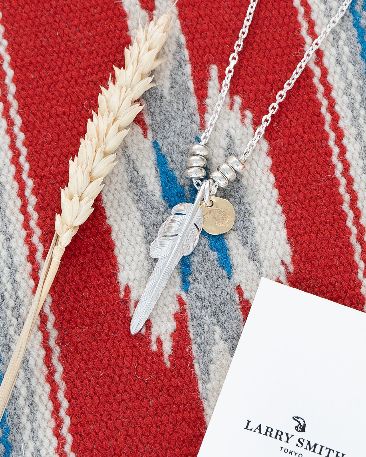 Larry Smith Kazekiri Feather Necklace, 60cm - Image 3