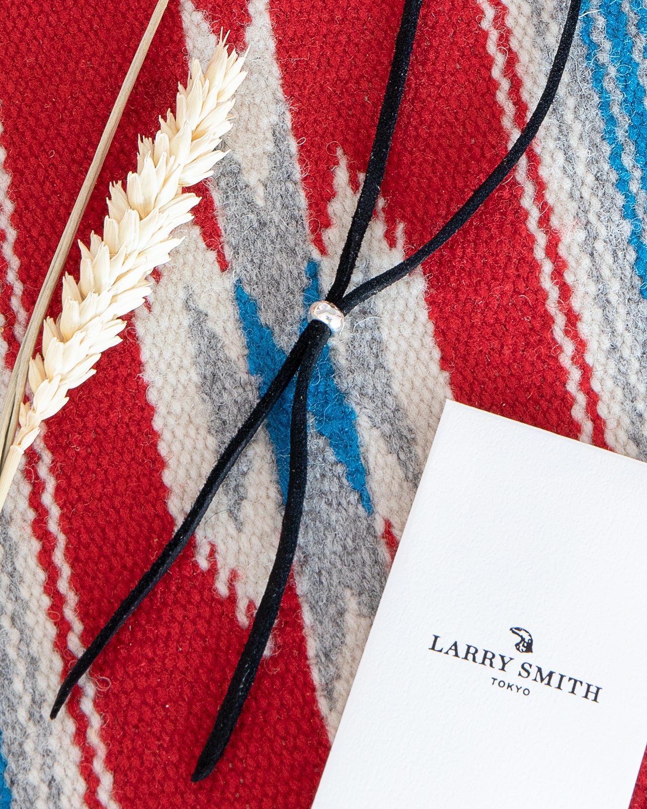 Larry Smith Kudu Lace With Silver Bead, Black - Image 2