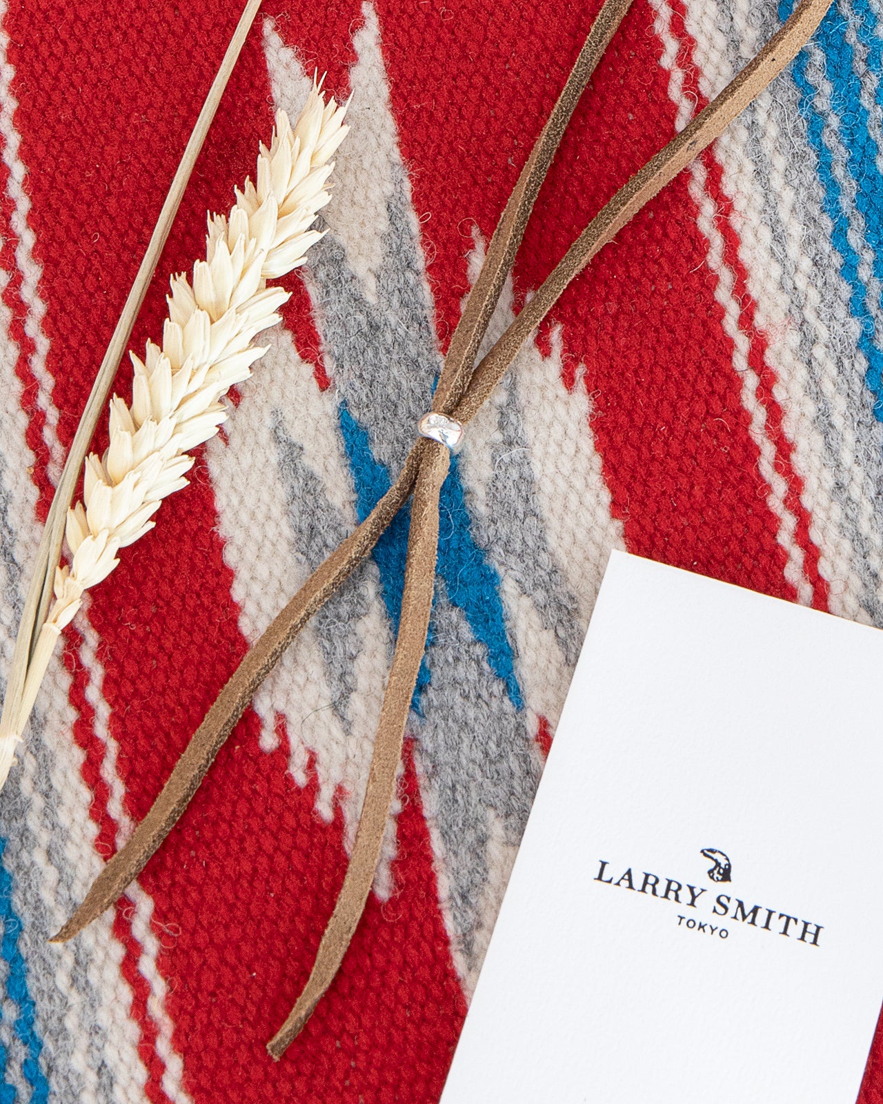 Larry Smith Kudu Lace With Silver Bead, Light Brown - Image 2