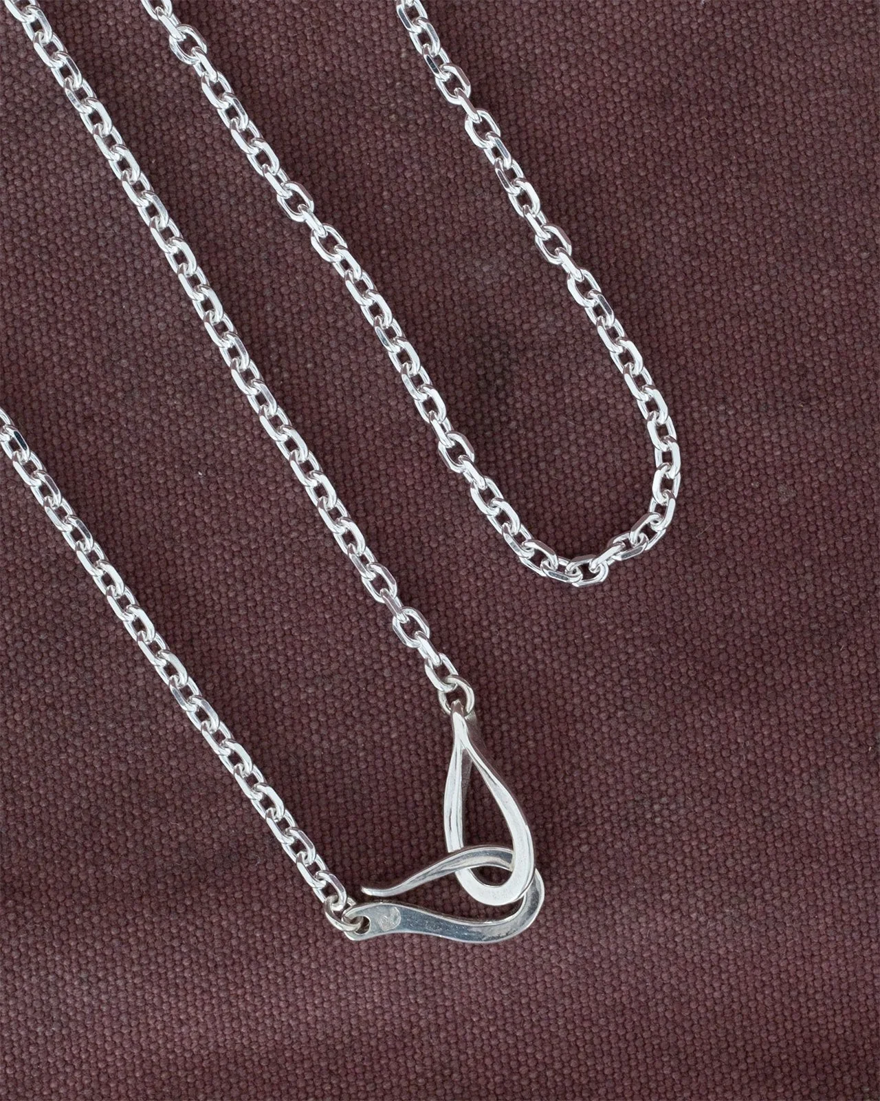 Larry Smith Silver Chain, 50cm, Medium - Image 3