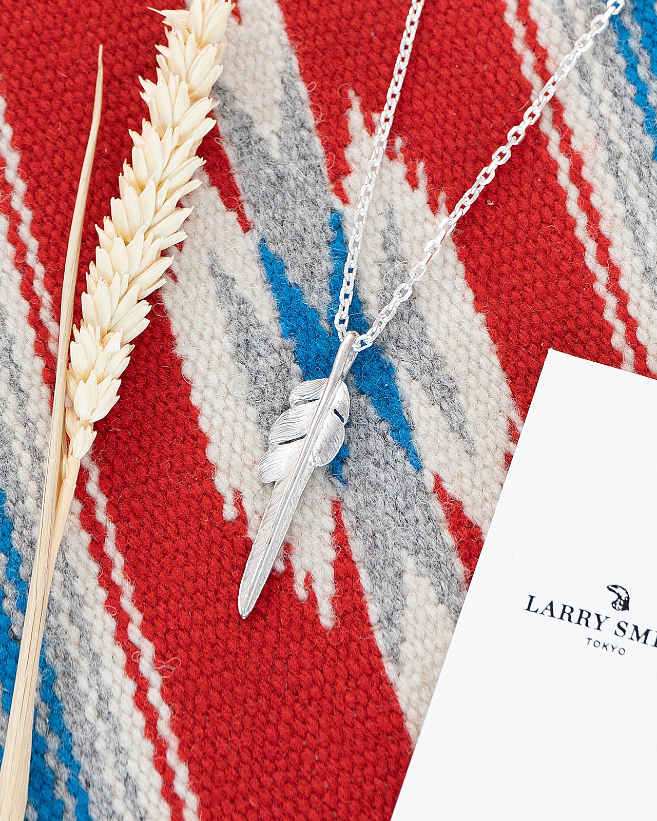 Larry Smith Silver Kazekiri Feather, Medium (Right) - Image 3