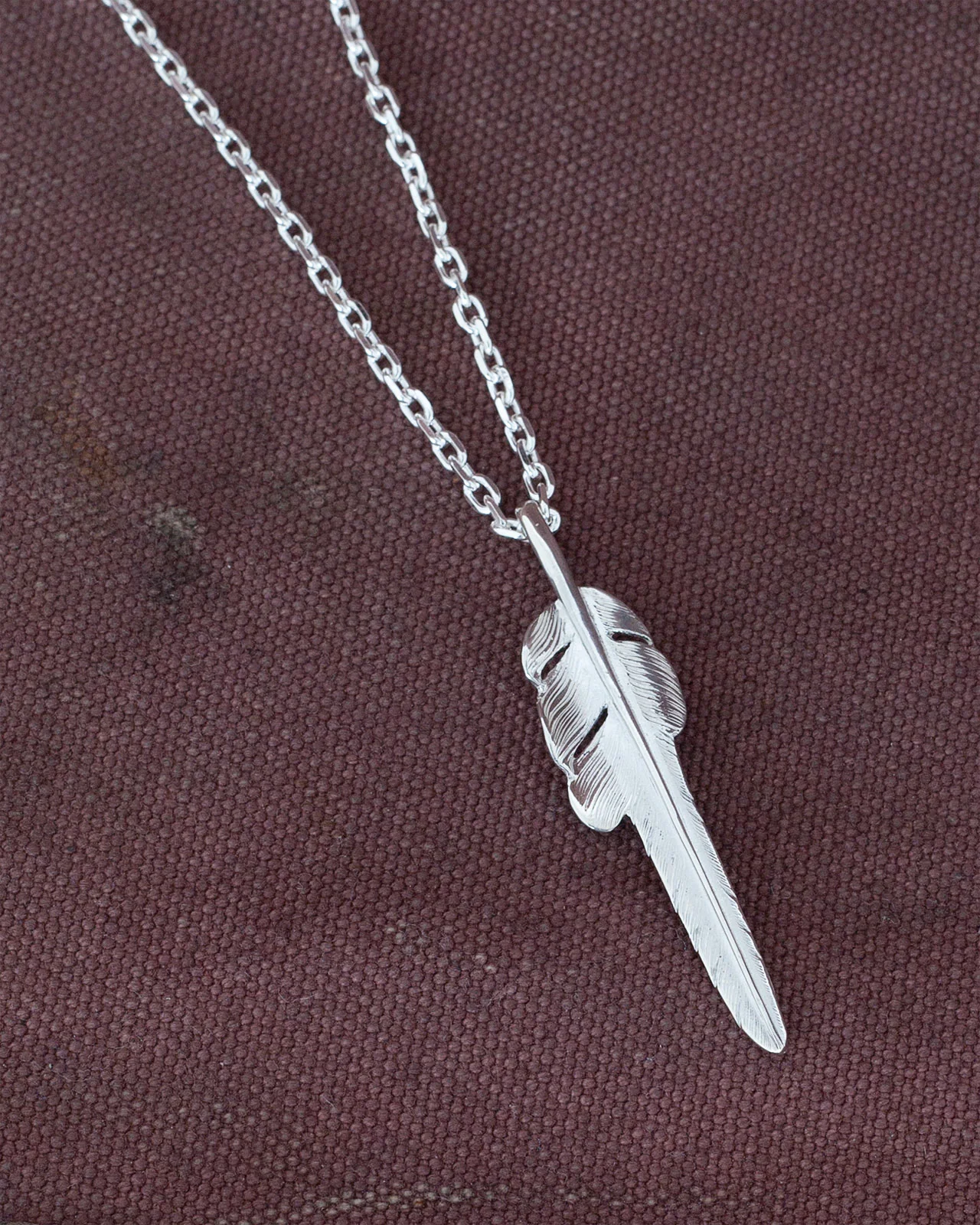 Larry Smith Silver Kazekiri Feather, Medium (Right) - Image 4