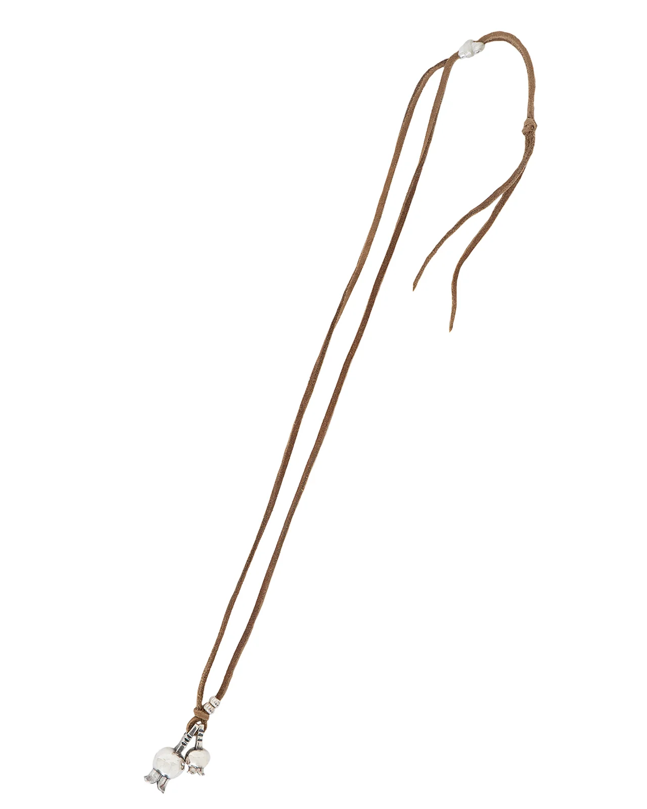 Larry Smith Squash Blossom Necklace Combination, Light Brown