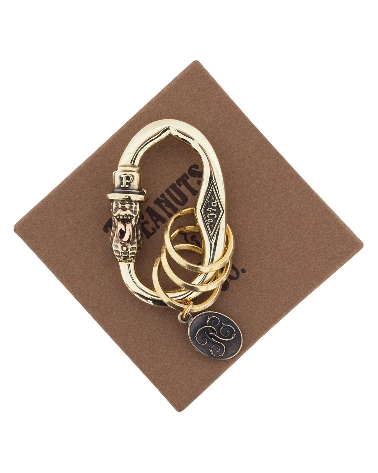 Peanuts & Co, Bero Peanuts Carabiner, Brass