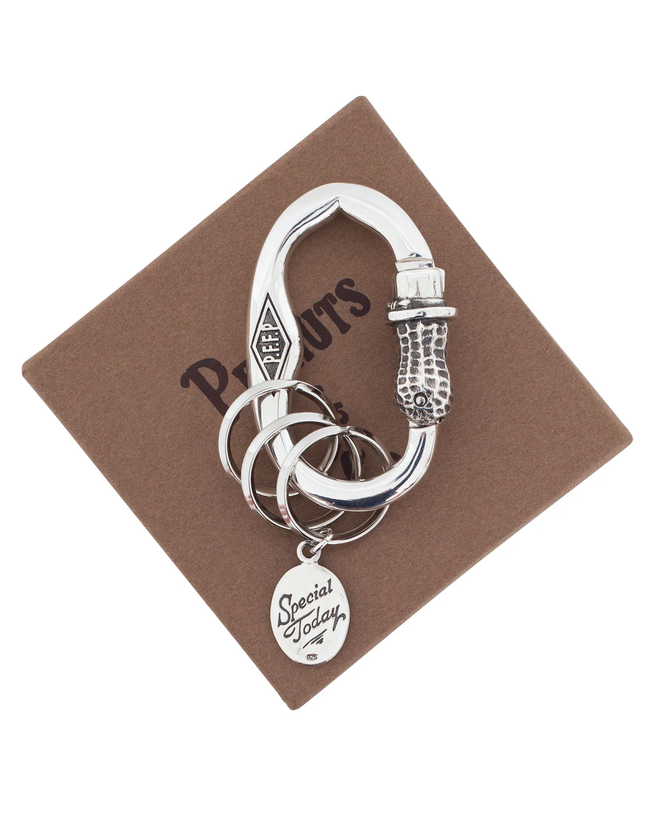 Peanuts & Co, Bero Peanuts Carabiner, Silver - Image 2