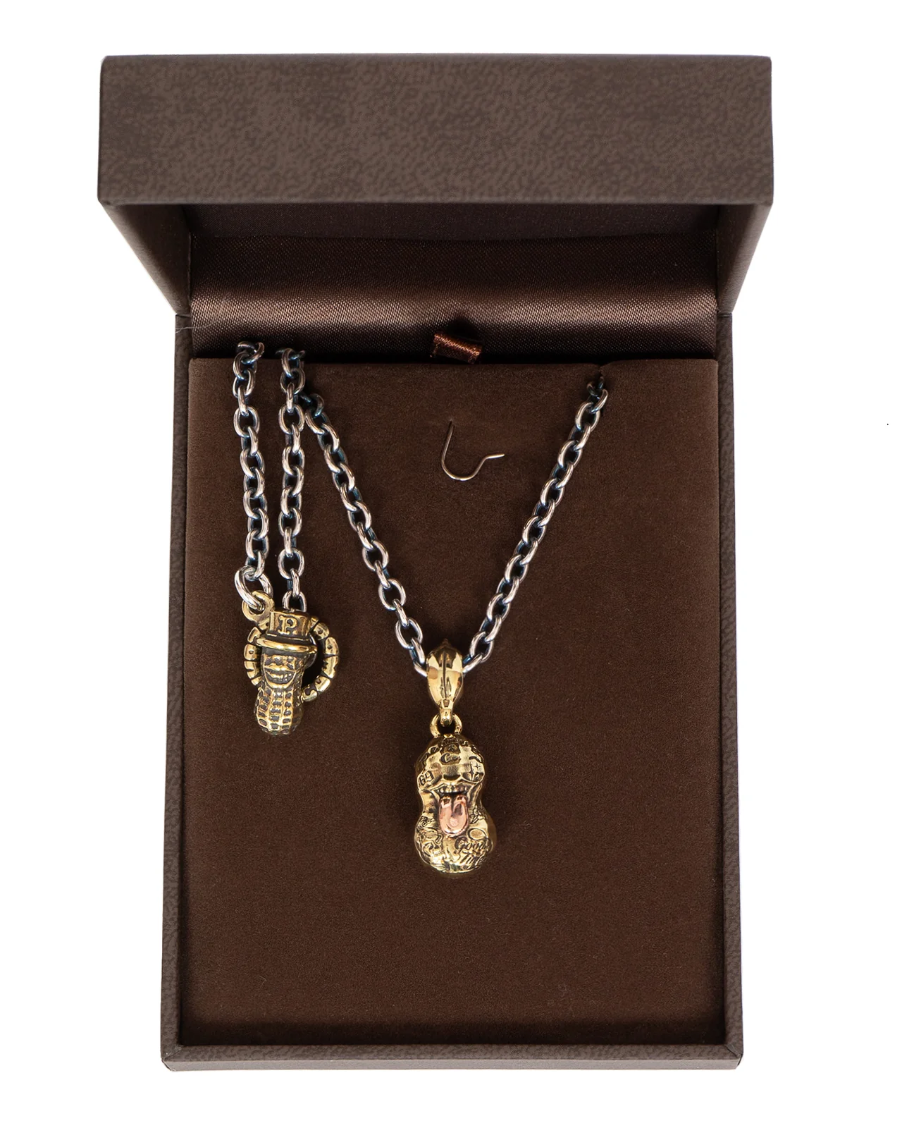 Peanuts & Co Bero Tattoo Peanuts, Small, Brass × Silver, 60cm Chain