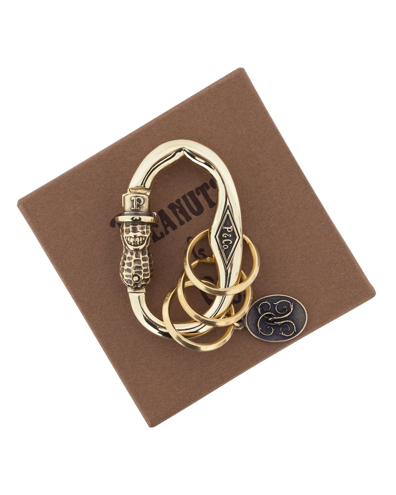 Peanuts & Co, Peanuts Carabiner, Brass