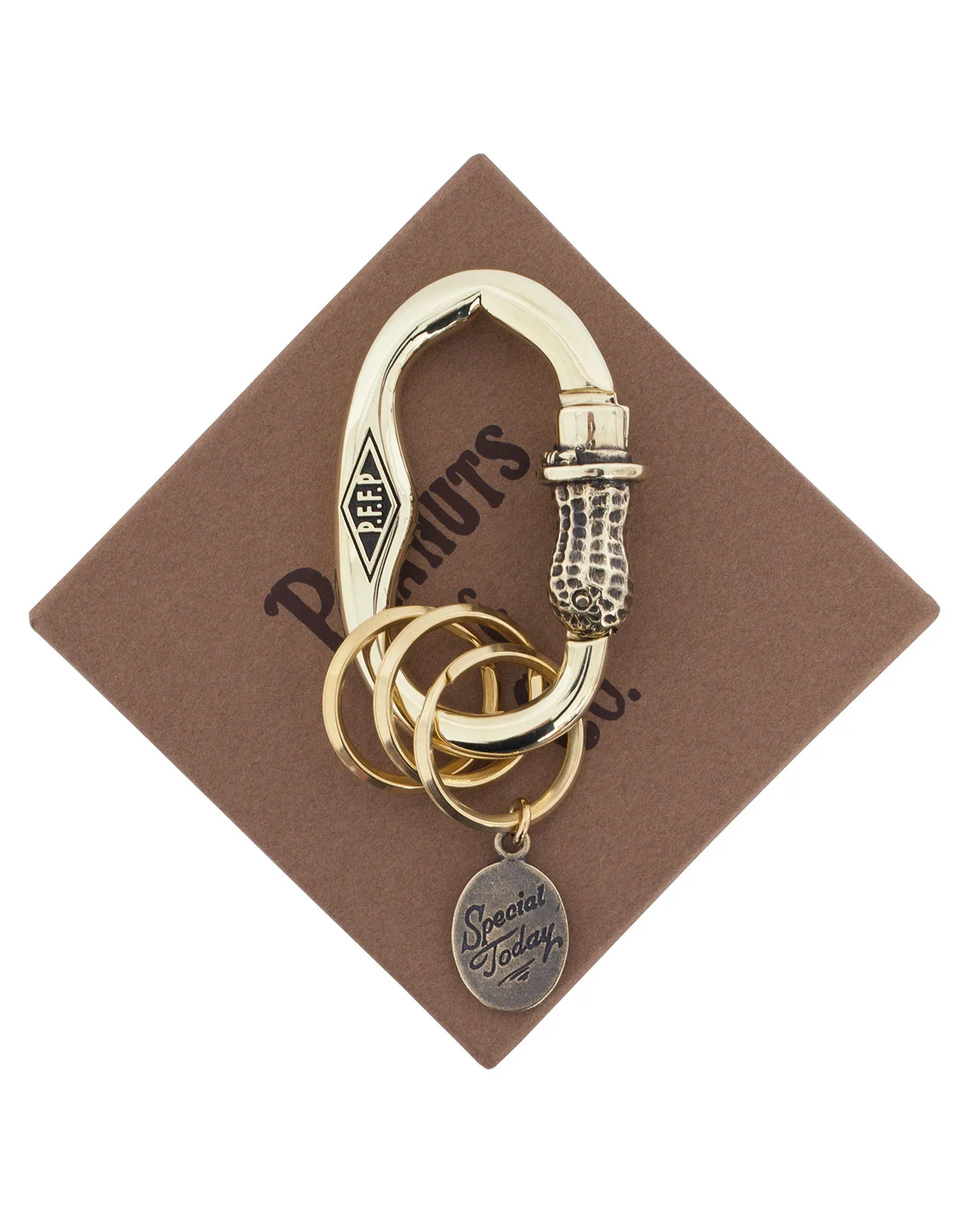 Peanuts & Co, Peanuts Carabiner, Brass - Image 2