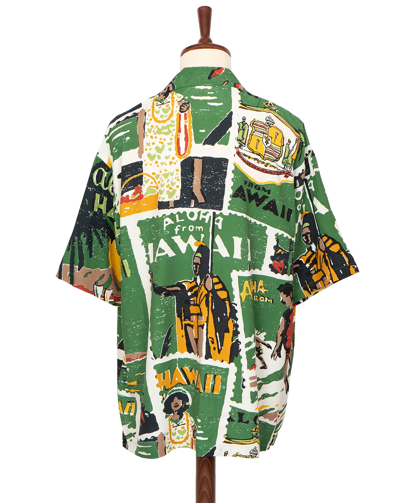 Porter Classic Hawaiian Outdoor Aloha Shirt, Green - Image 4