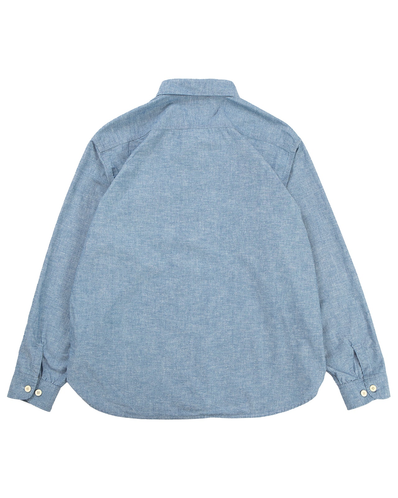 Visvim Briggs Chambray L/S DMGD LT.Indigo - Image 5