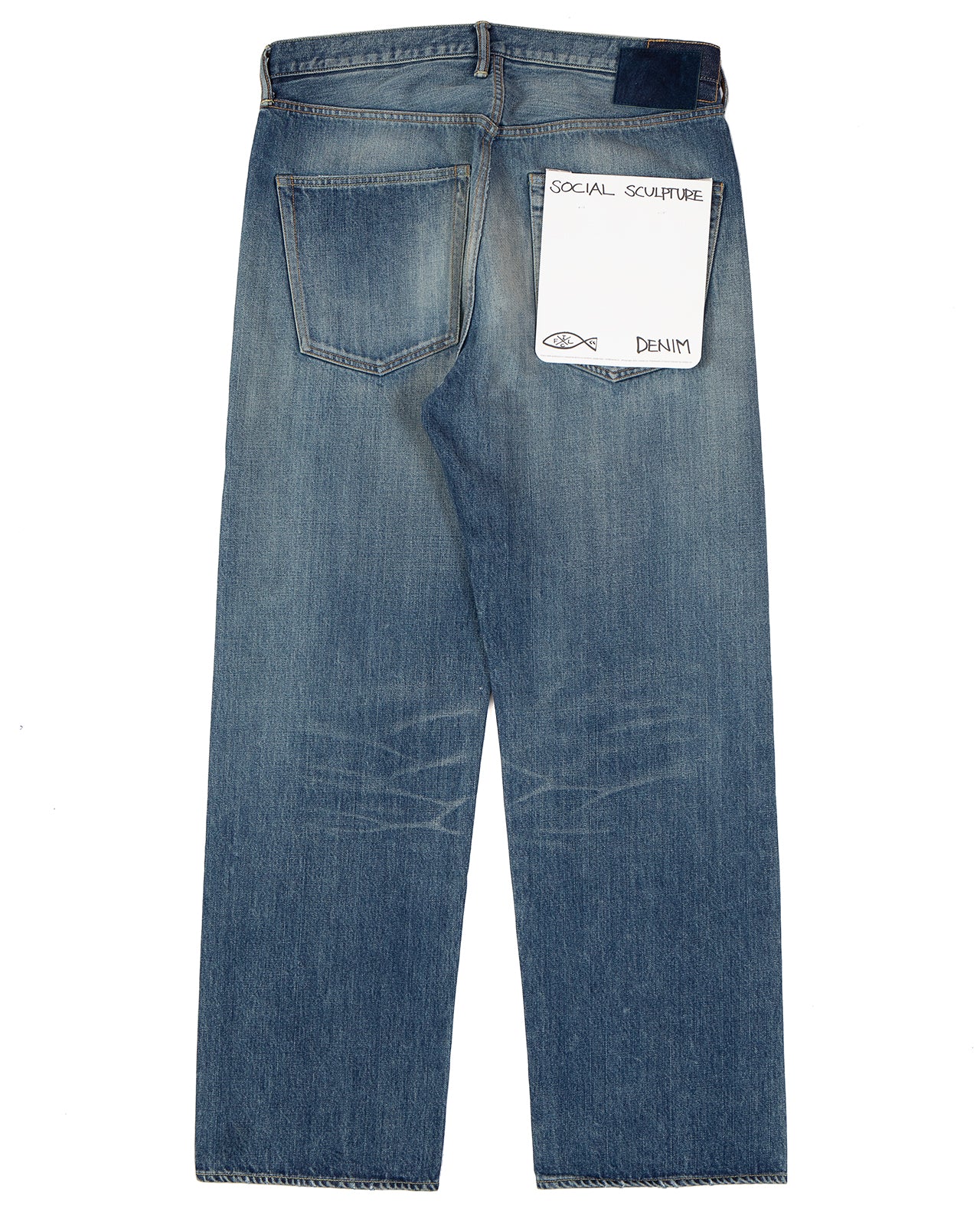 Visvim Social Sculpture 01 Wide DMGD-44 - Image 3