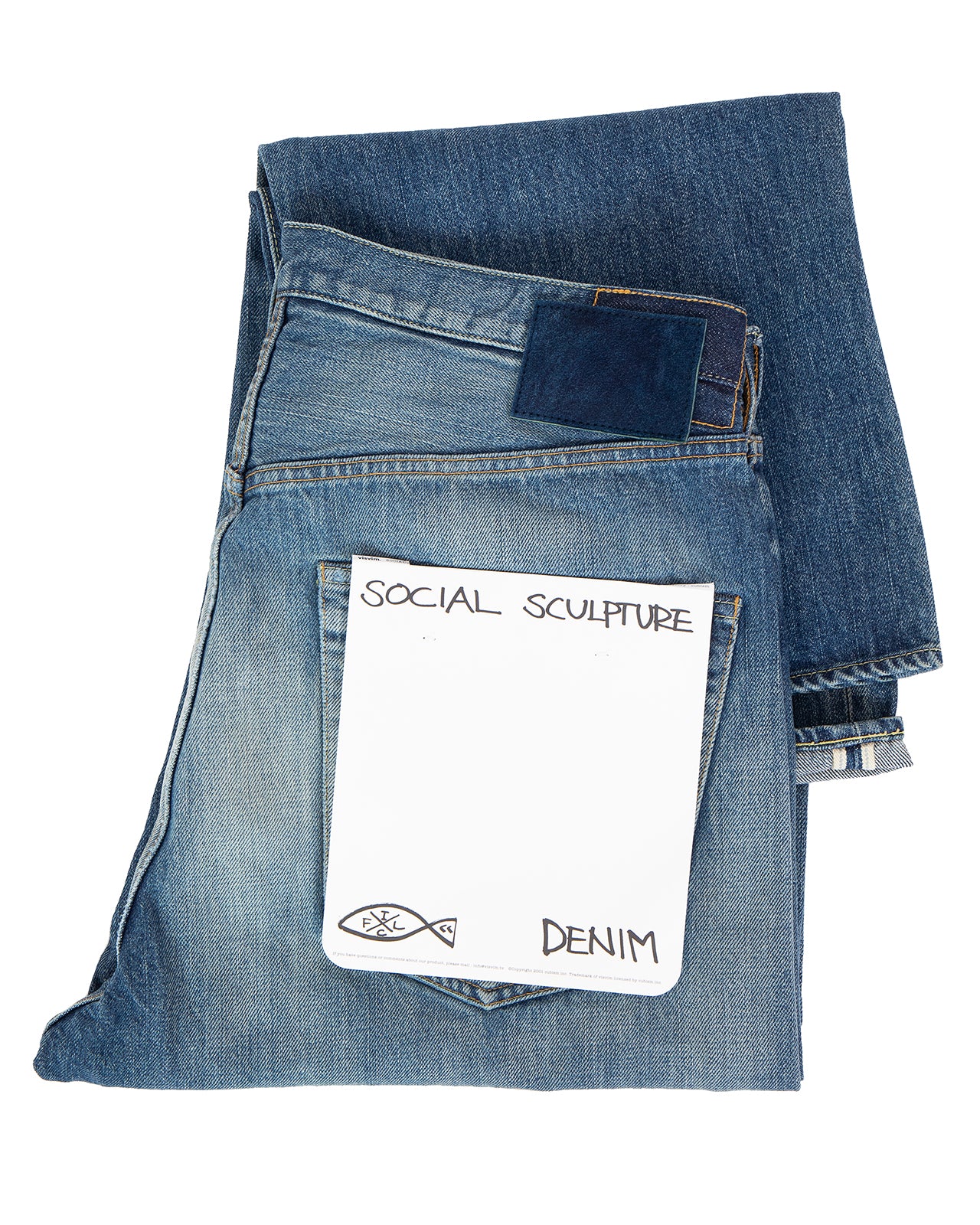 Visvim Social Sculpture 01 Wide DMGD-44 - Image 7