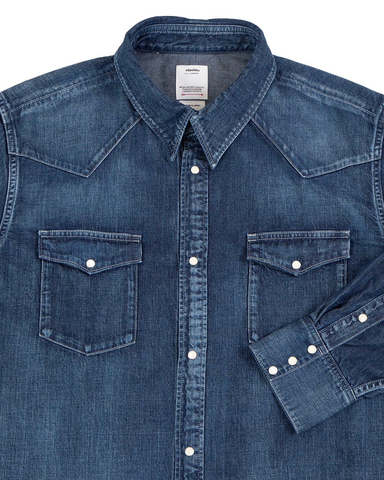 Visvim Social Sculpture Shirt, DMGD Indigo - Image 3